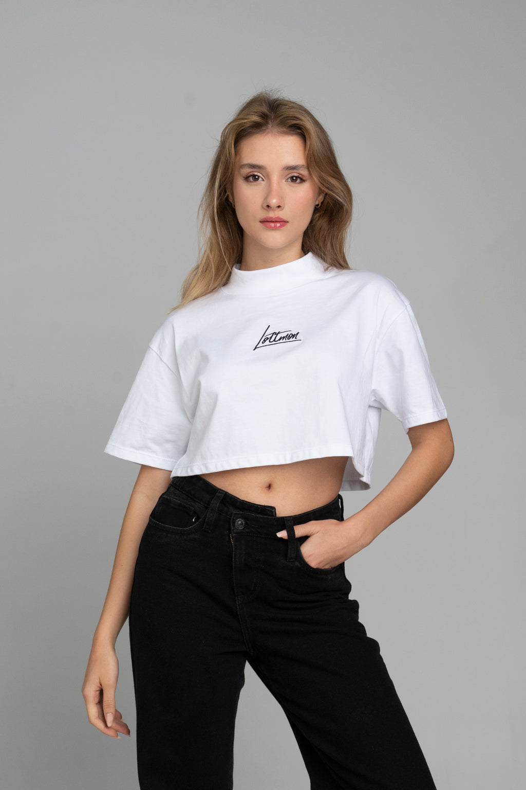 Lottmon Croptop white