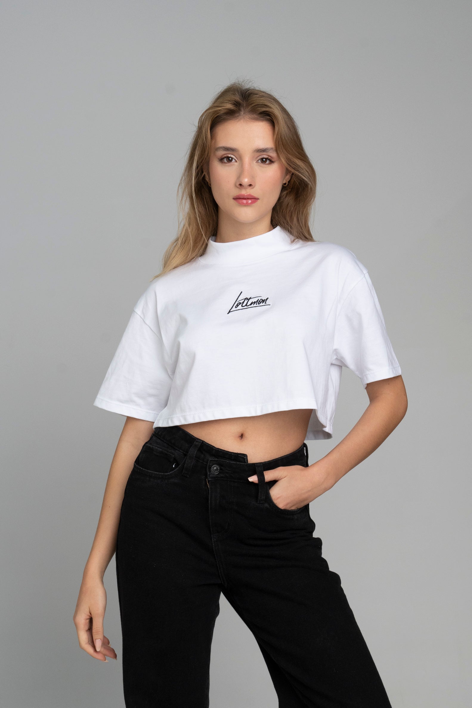 Lottmon Croptop white